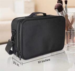 img 2 attached to Portable Professional Organizer Cosmetics Traveling