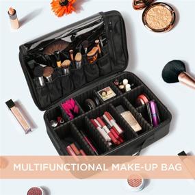 img 3 attached to Portable Professional Organizer Cosmetics Traveling