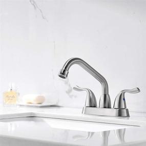 img 3 attached to Phiestina BF25 7 BN: Luxurious Brushed Centerest Threaded Faucet for a Stylish Bathroom Upgrade