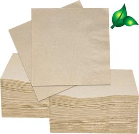 img 4 attached to 🌱 Eco-conscious 200 Recycled Bar Napkins: Biodegradable, Compostable, 5x5in Beverage-Ready!