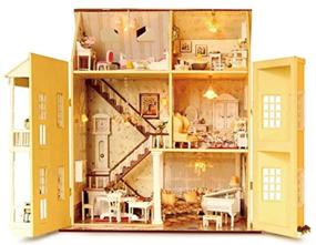 img 3 attached to 🏠 Flever Dollhouse Miniature Furniture Gift Set: A Great Addition for Dollhouse Enthusiasts!