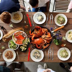 img 2 attached to 🦀 Complete Set of Crab Crackers and Tools - Including 2 Lobster and Crab Crackers, 2 Lobster Shell Forks, 2 Seafood Forks, and 2 Lobster Crab Mallets