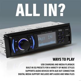 img 1 attached to 🚗 BOSS Audio Systems 612UA Single Din Multimedia Car Stereo - MP3, USB Port, AUX Input, AM/FM Radio Receiver (No CD DVD Player)