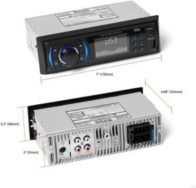 img 2 attached to 🚗 BOSS Audio Systems 612UA Single Din Multimedia Car Stereo - MP3, USB Port, AUX Input, AM/FM Radio Receiver (No CD DVD Player)