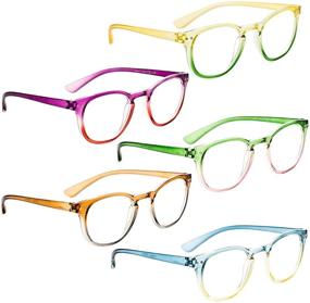 img 4 attached to READING GLASSES Fashion Readers Women Vision Care for Reading Glasses