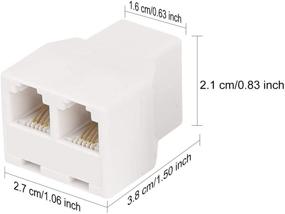 img 3 attached to RJ11 6P4C 1 Female To 2 Female Telephone Line Splitters