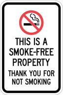 🚭 enhanced safety with smoke free property smartsign intensity reflective logo