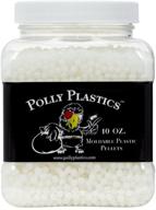 🔧 polly plastics moldable plastic pellets (10 oz) - ideal for cosplayers and hobbyists | ez grip jar with idea booklet logo