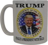 👑 donald trump maga coffee mug: celebrate a fearless president with a sense of humor - funny novelty cup, ideal gift idea logo