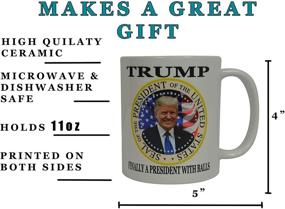 img 2 attached to 👑 Donald Trump MAGA Coffee Mug: Celebrate a Fearless President With a Sense of Humor - Funny Novelty Cup, Ideal Gift idea