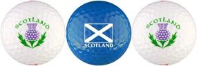 img 1 attached to Scotland Flag Thistle Golf Ball