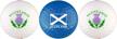 scotland flag thistle golf ball logo