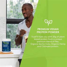 img 1 attached to RSP TrueFit Vegan Protein Powder Meal Replacement Shake - Organic Fruits & Veggies, Fiber, Probiotics - Gluten & Dairy Free