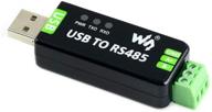 highly reliable waveshare industrial usb to rs485 converter with original ft232rl: enhanced protection circuits, fuse, esd & tvs diode logo