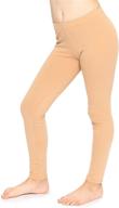 cotton footless leggings for girls, stretchy, sizes 2-14, made in usa - enhanced seo logo
