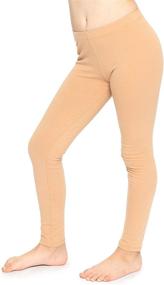 img 4 attached to Cotton Footless Leggings for Girls, Stretchy, Sizes 2-14, Made in USA - Enhanced SEO