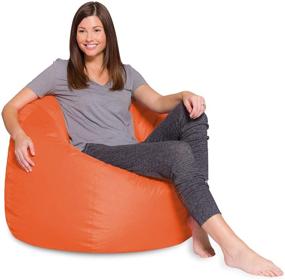 img 4 attached to Posh Beanbags Chair X Large 48In Orange