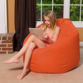 img 2 attached to Posh Beanbags Chair X Large 48In Orange
