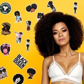 img 2 attached to 100-Piece Melanin Poppin Stickers - Black Girl Pop Singer Design, Laptop Decals for Teens, Waterproof Vinyl Stickers for Water Bottles, Skateboards, and More (Stylish & Durable)
