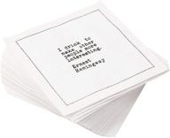 add a touch of class to your events with signature napkins drinking quotes cotton cocktail napkins - 50 white cotton 4.5" x 4.5" napkins - ideal for parties, holidays, and special occasions. logo