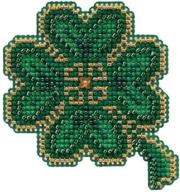 🌸 mill hill 2010 spring bouquet beaded counted cross stitch ornament kit - lucky day mh18-0102 logo