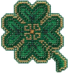 img 1 attached to 🌸 Mill Hill 2010 Spring Bouquet Beaded Counted Cross Stitch Ornament Kit - Lucky Day MH18-0102