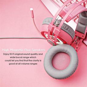 img 1 attached to 🎧 Геймерские наушники SADES Pink для ПК Mac - USB 7.1 объемный звук с микрофоном, световыми индикаторами и шумоподавлением