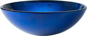 img 3 attached to 💙 Stylish Kraus GV-204 Irruption Blue Glass Vessel Bathroom Sink: A Stunning Addition to your Bathroom Décor