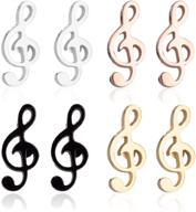 coadipress musical earrings серьги-асимметрии логотип