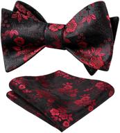 stylish men's floral jacquard woven accessories: hisdern setsense ties, cummerbunds & pocket squares logo