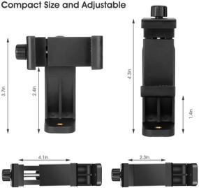 img 3 attached to Держатель для телефона AFAITH с дистанционным пультом: устойчивый монопод для селфи для iPhone 13/12/11 Pro Max & Samsung - в комплекте регулируемый зажим и адаптер для держателя телефона!