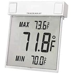 img 1 attached to Calibrated Big-Digit See-Through Digital Thermometer (Fahrenheit) by Digi-Sense (AO-90080-10)