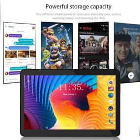 img 1 attached to 📱 Планшет на платформе Android 9.0 с диагональю 10 дюймов, поддержкой 3G-телефонии, 32 ГБ памяти, двумя SIM-картами, 5-Мп камерой, WiFi, Bluetooth, GPS - черный.