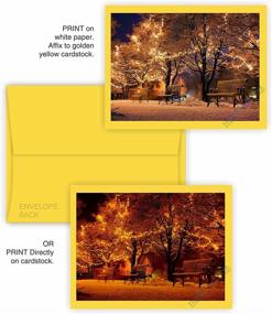 img 2 attached to 💌 5X7 Cut Size Cards with A-7 Envelopes - Bright Golden Yellow - 25 Sets - Matching Pack for Invitations, Greeting, Thank You Notes, Holidays, Weddings, Birthdays, Announcements