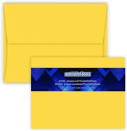 💌 5x7 cut size cards with a-7 envelopes - bright golden yellow - 25 sets - matching pack for invitations, greeting, thank you notes, holidays, weddings, birthdays, announcements logo