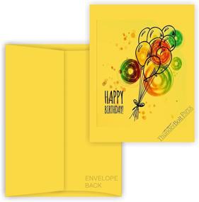 img 1 attached to 💌 5X7 Cut Size Cards with A-7 Envelopes - Bright Golden Yellow - 25 Sets - Matching Pack for Invitations, Greeting, Thank You Notes, Holidays, Weddings, Birthdays, Announcements