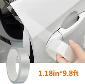 img 4 attached to 🚗 Transparent Car Door Edge Guard - YSWY Car Door Protector Films for Anti-Collision, Clear Door Sill & Rear Bumper Protection - Universal Fit, 3cmx3m, Suitable for Most Cars