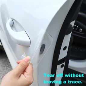 img 1 attached to 🚗 Transparent Car Door Edge Guard - YSWY Car Door Protector Films for Anti-Collision, Clear Door Sill & Rear Bumper Protection - Universal Fit, 3cmx3m, Suitable for Most Cars