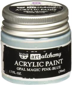 img 3 attached to Prima Marketing 963668 Finnabair Art Alchemy Acrylic Paint in Opal Magic Pink/Blue - Vibrant 1.7 fl. oz Shades for Creative Projects