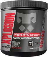 🍋 caffeine-free pre workout powder - energy boosting drink for enhanced endurance - fitness supplement for men and women - (iced lemonade) logo