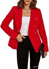 img 2 attached to 👩 Cicy Bell Women's Long Sleeve Casual Work Office Blazer Jacket Suit with Button Open Front