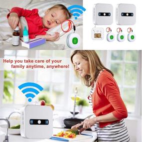 img 2 attached to 📞 Daytech Portable Wireless Call Button System for Elderly Caregiving and Emergency Alerts with 2 Receivers + 3 Necklace Buttons