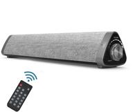 🔊 asiyun bluetooth 5.0 soundbar - wired & wireless stereo home theater speaker for cell phone/tablet/projector, tv support with aux/rca output (includes remote control) logo