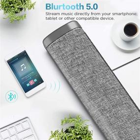 img 1 attached to 🔊 ASIYUN Беспроводная акустическая система Bluetooth 5.0 - Проводная и Беспроводная стерео домашняя кинотеатральная акустическая система для мобильных телефонов/планшетов/проекторов, поддержка ТВ с выходом AUX/RCA (включает пульт управления)