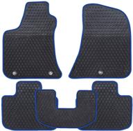 custom fit car floor mats for chrysler 300 rwd / dodge charger rwd 2011-2021: odorless, washable rubber, heavy duty, anti-slip, all weather floor liner logo