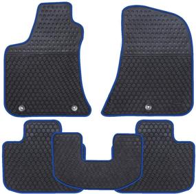 img 4 attached to Custom Fit Car Floor Mats for Chrysler 300 RWD / Dodge Charger RWD 2011-2021: Odorless, Washable Rubber, Heavy Duty, Anti-Slip, All Weather Floor Liner