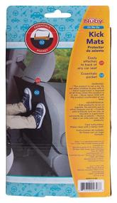 img 1 attached to 🚗 Nuby Kick Mats: Ultimate Car Seat Protection - 2 Pack!