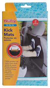 img 2 attached to 🚗 Nuby Kick Mats: Ultimate Car Seat Protection - 2 Pack!