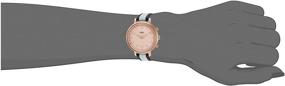 img 2 attached to 🕰️ Fossil Women's Multi-Colored Stainless Steel Hybrid Watch with Leather Strap, Model FTW5051, Size 14