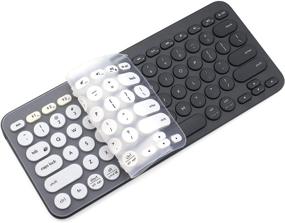 img 1 attached to Прозрачная накладка для клавиатуры Logitech Bluetooth Multi-Device Keyboard K380 (модель: K380) из силикона Ультратонкая защитная пленка (для Logitech K380)